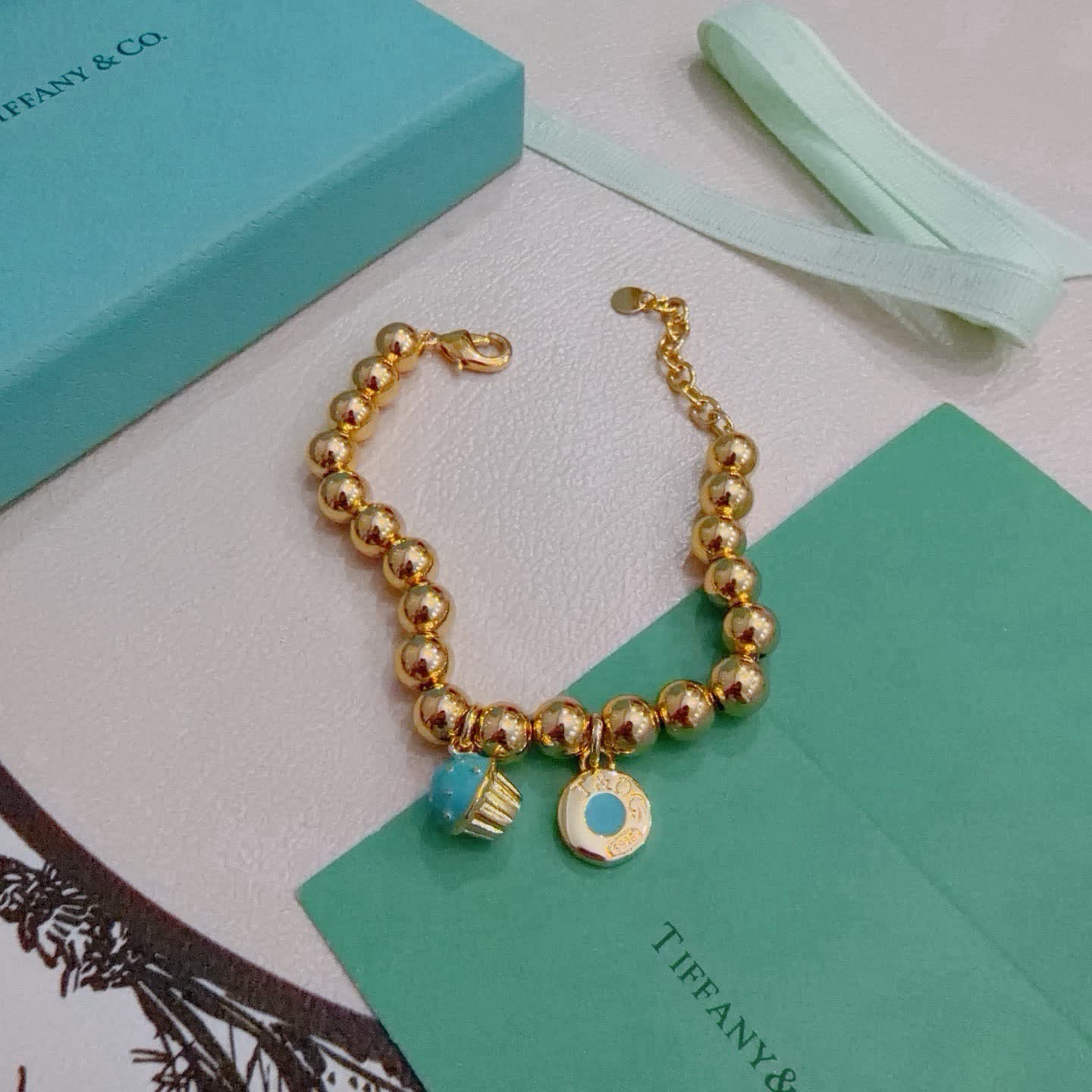 Tiffany & Co. Blue Box Charm Bracelet